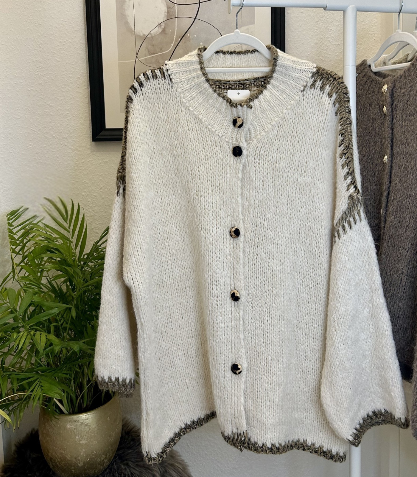 Langer Cardigan Leopard Cozy