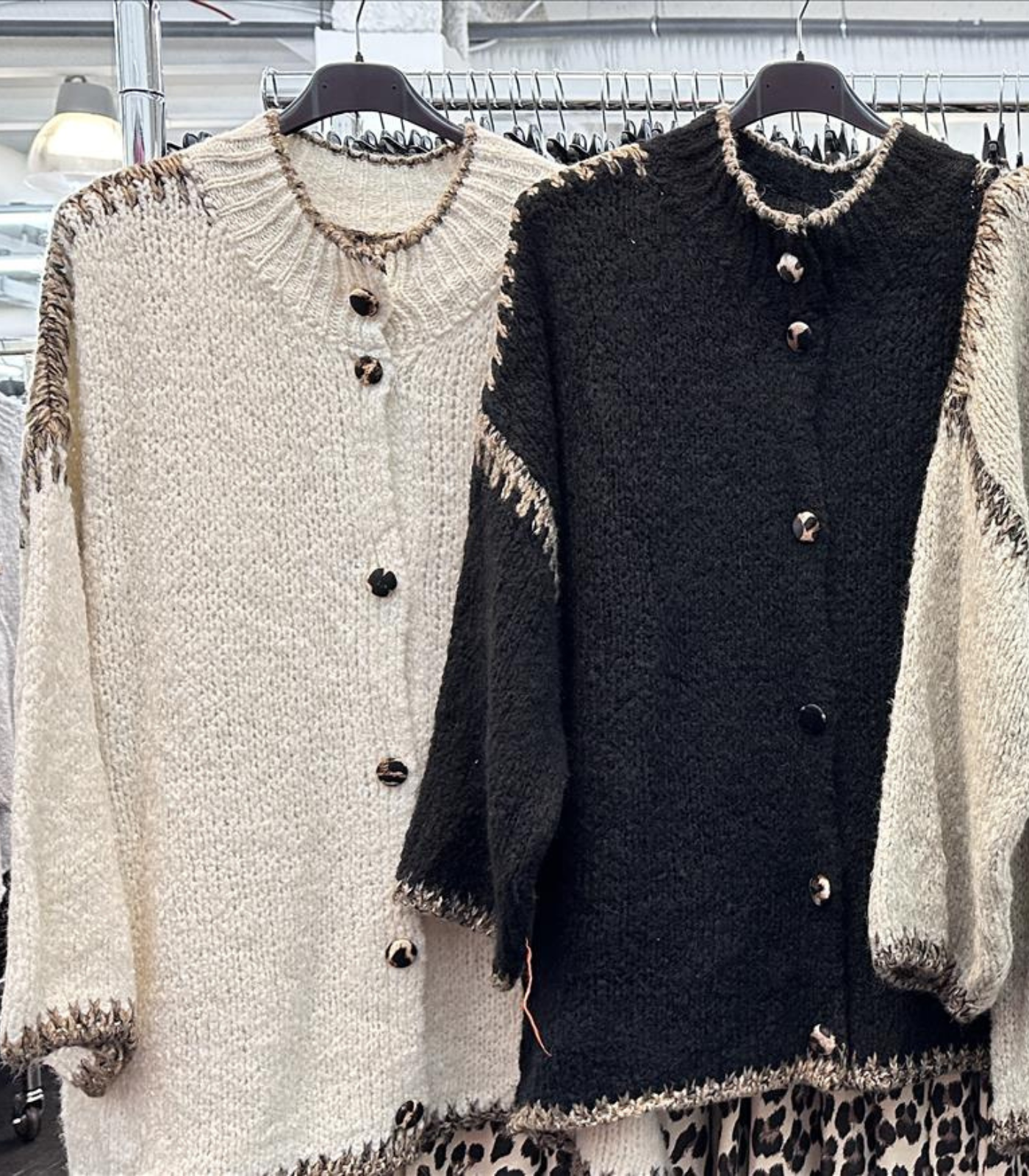 Langer Cardigan Leopard Cozy