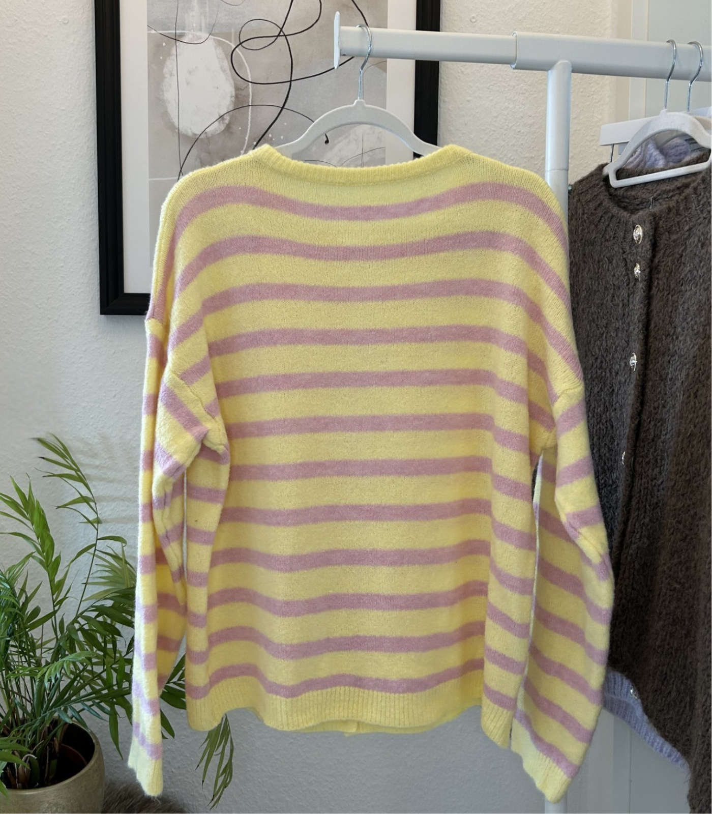 Gestreifter Cardigan Smile