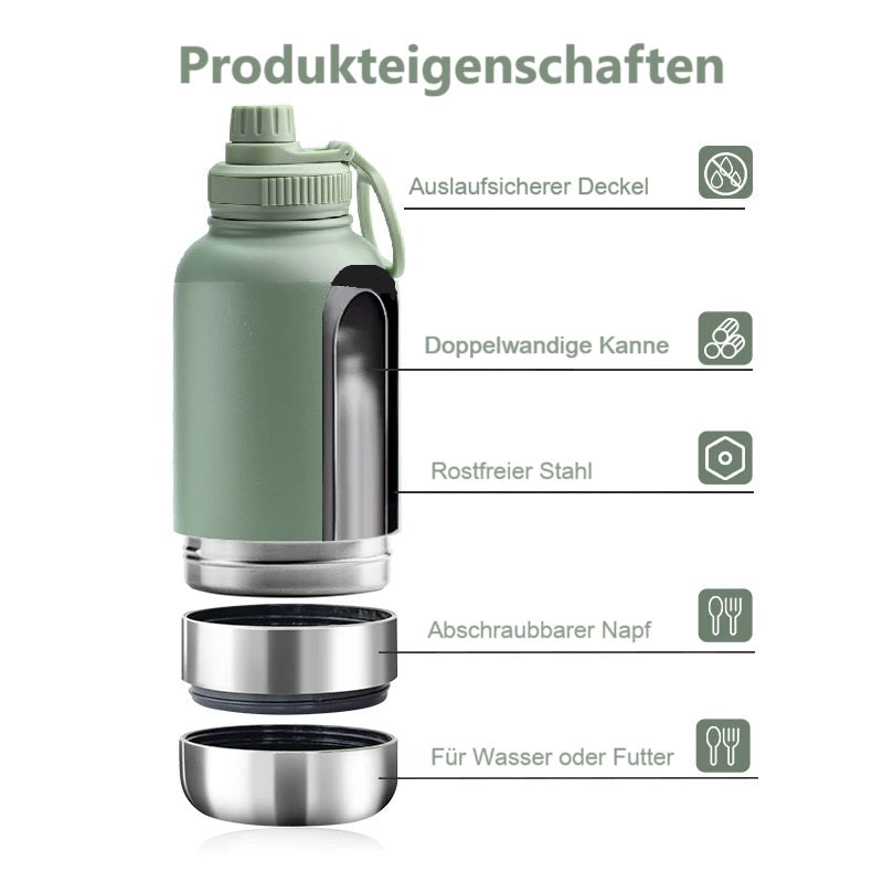 Hunde Trinkflasche 3-in-1