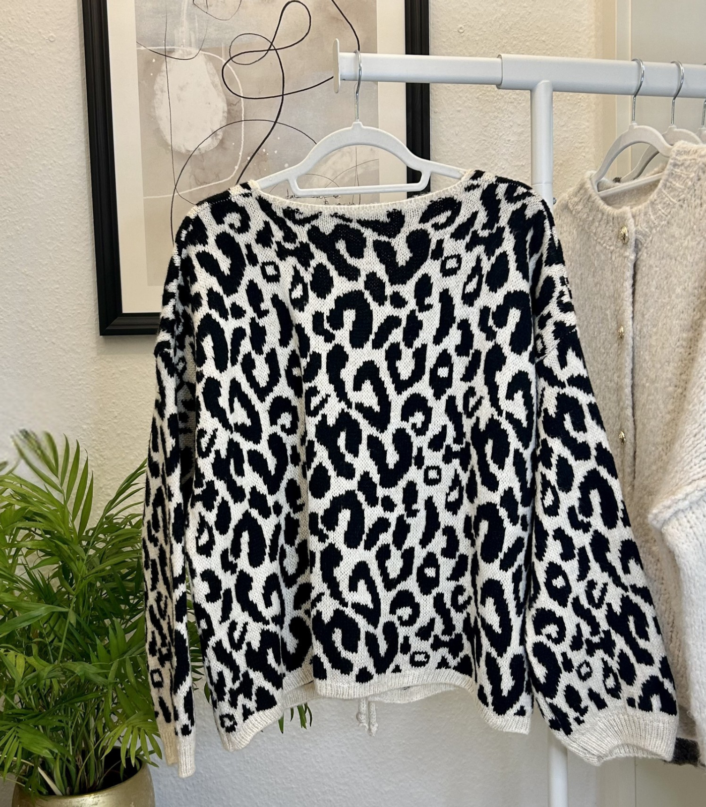 Schleifen-Cardigan Leo Muster