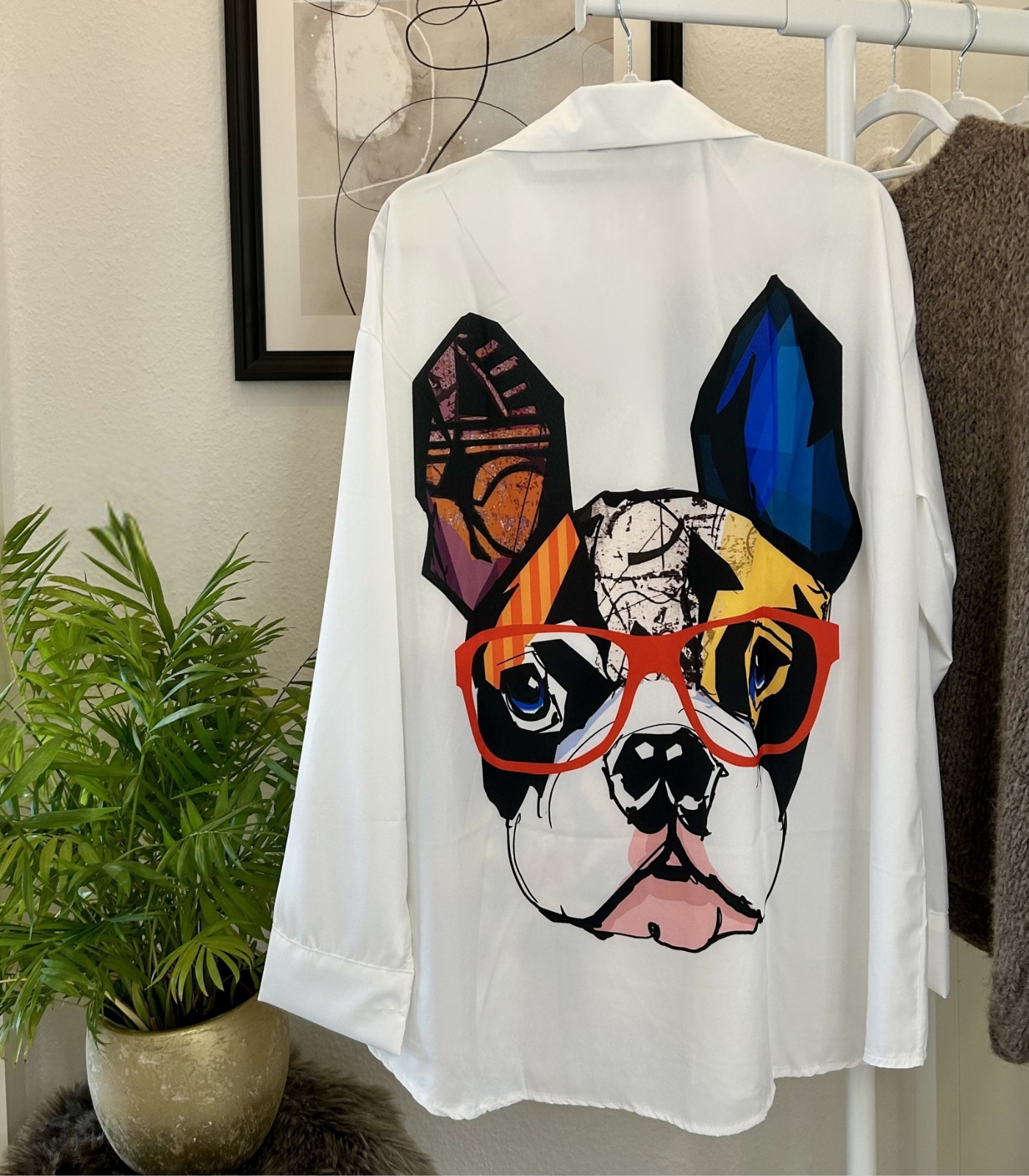 Kreative Pop-Art Bluse