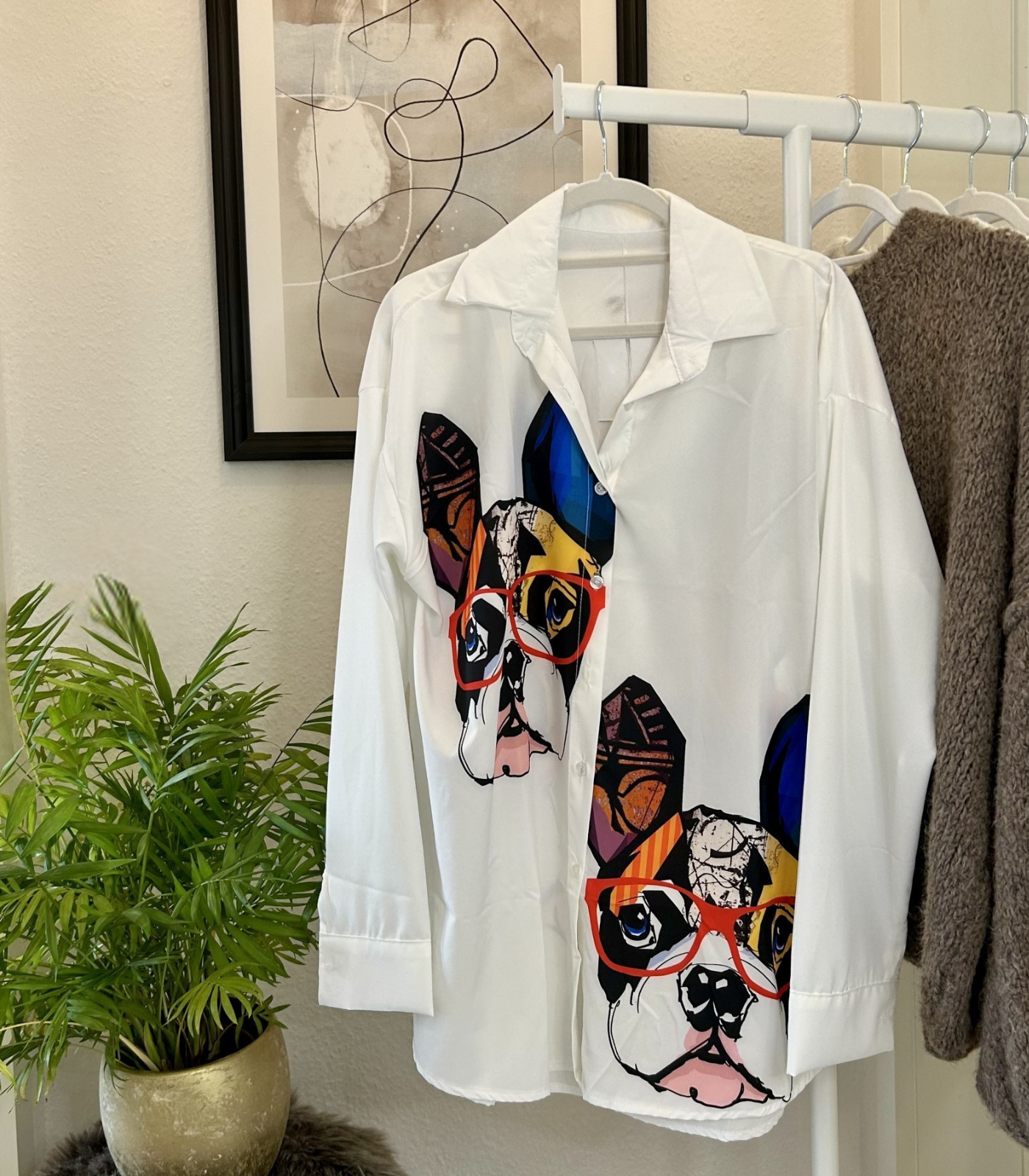 Kreative Pop-Art Bluse