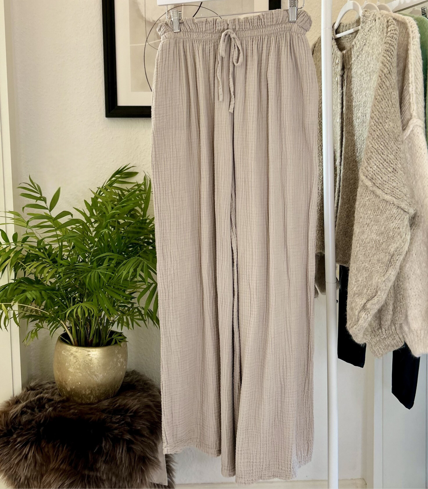 Lange Musselin Hose