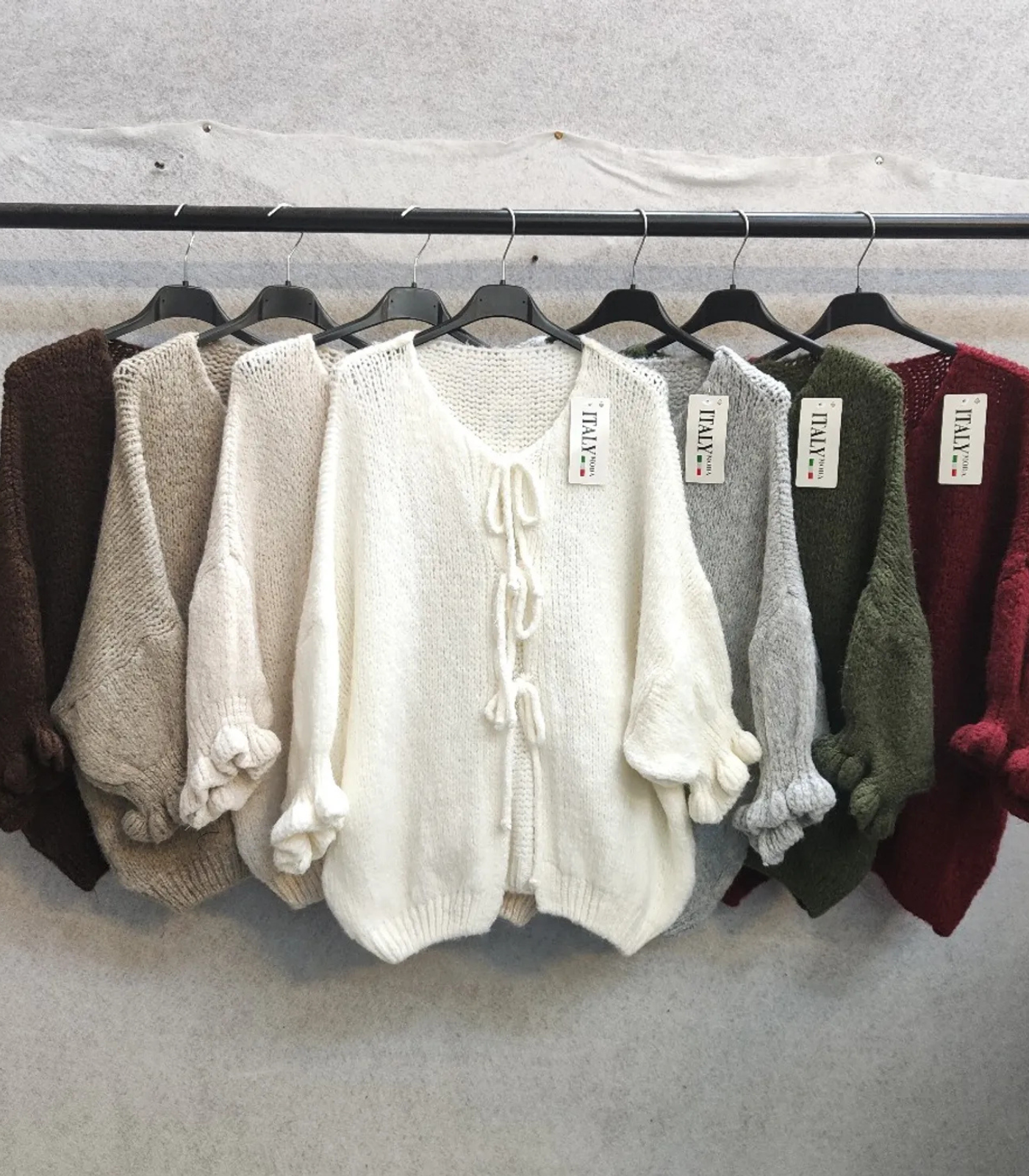 Cardigan Schleife mit Rüschen