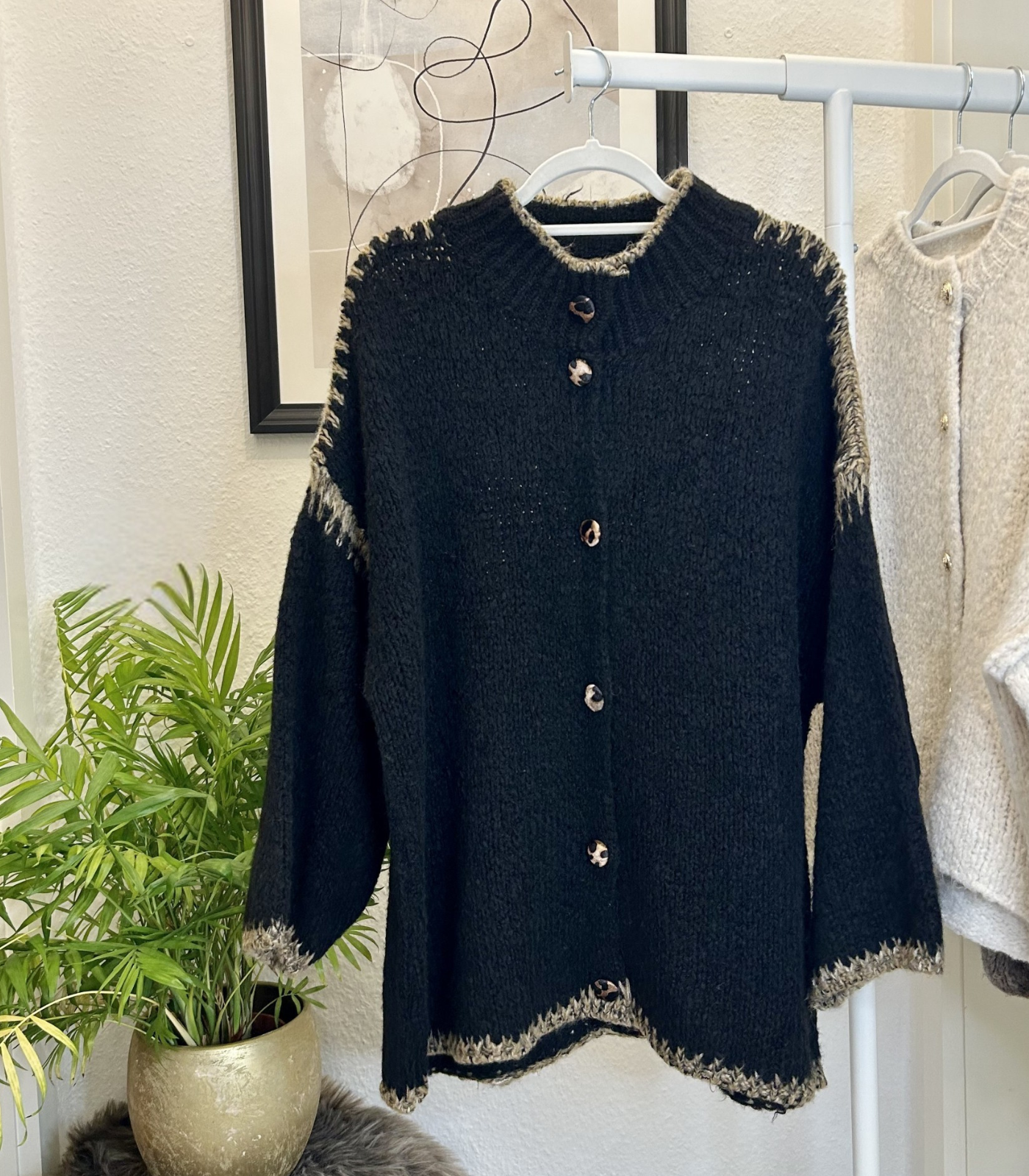 Langer Cardigan Leopard Cozy