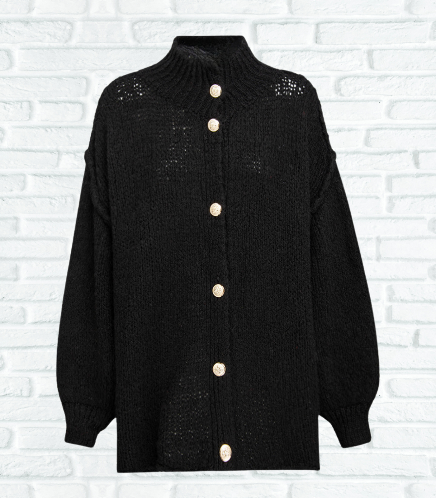 Langer Bouclé-Cardigan Oversize